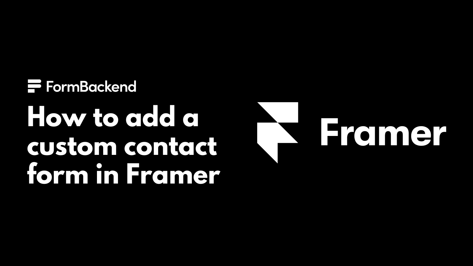 Header graphic that shows the Framer logo