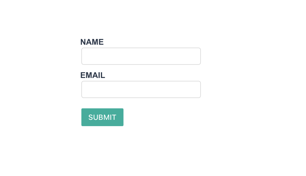 The styled React contact form